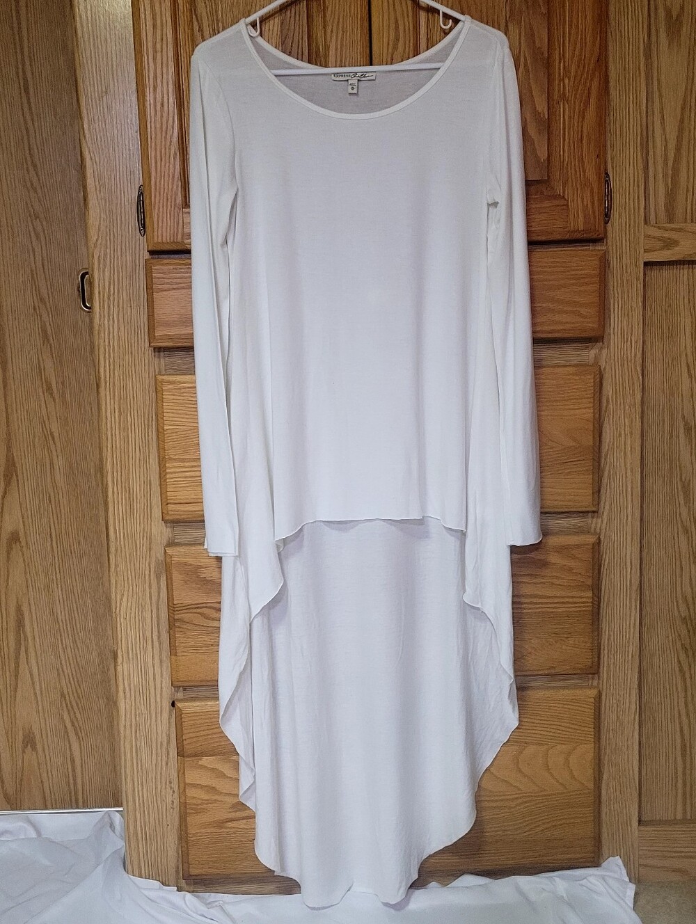 Express One Eleven White Tunic, Size M